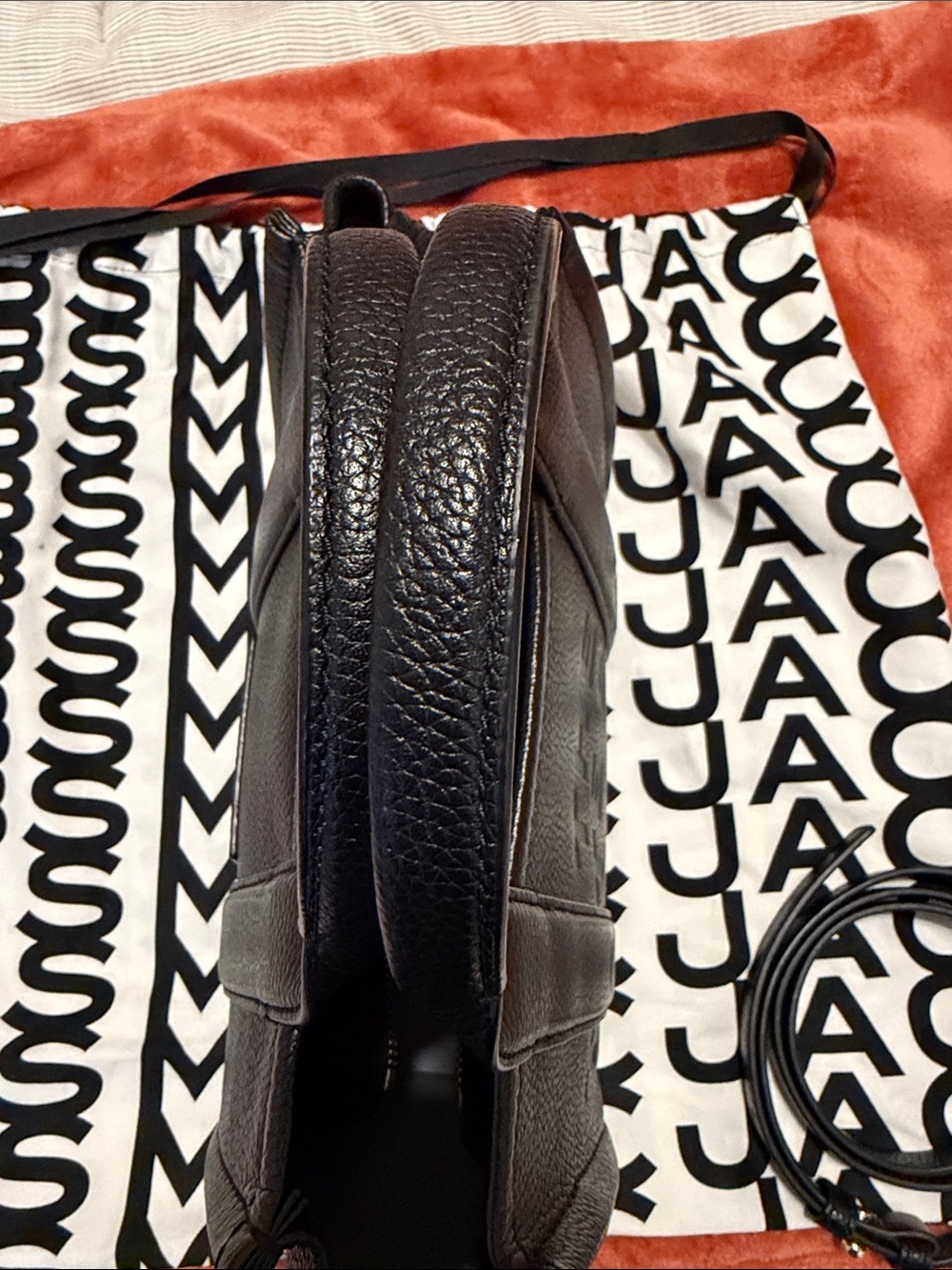 Marc Jacobs Black Pebbled Leather Top-Handle Tote - Picture 2 of 10